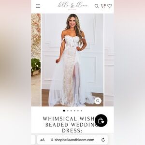Whimsical Wishes High Slit Dress